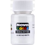 NOVA COLOR barva na textil bílá 30 ml – Zboží Dáma