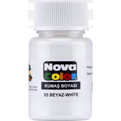 NOVA COLOR barva na textil bílá 30 ml – Zboží Dáma