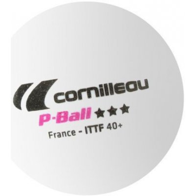 Míčky na stolní tenis Cornilleau P BALL ITTF bílé 3 ks. – Zboží Mobilmania