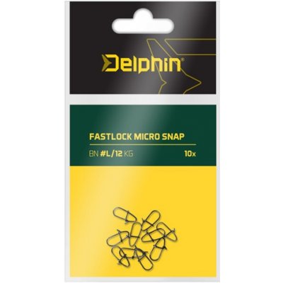 Delphin Karabinka s Obratlíkem Fastlock Micro Snap vel.M 9kg 10ks – Hledejceny.cz