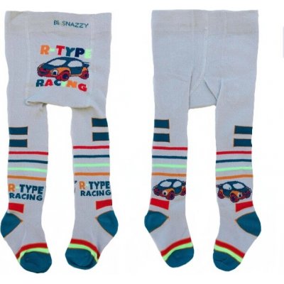 Kojenecké bavlněné punčocháčky RACING šedá – Sleviste.cz