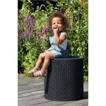 KETER Stůl zahradní COOL STOOL grafit O 44cm – Hledejceny.cz
