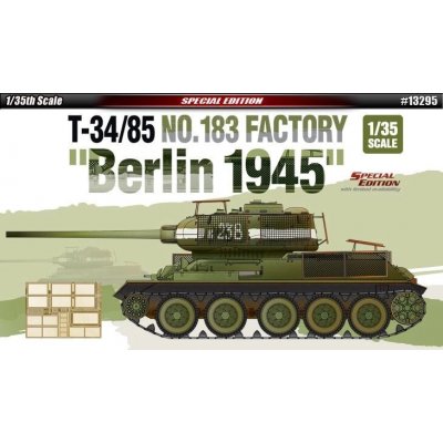 ACADEMY Model Kit tank 13295 T 34/85 No.183 Factory Berlin 1945 CF 36 13295 1:35 – Hledejceny.cz