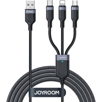Joyroom S-1T3018A18 3w1, 3,5A, 1,2m, černý
