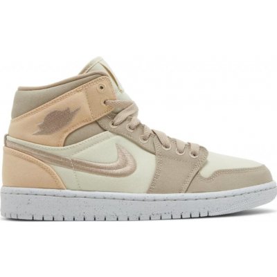 Air Jordan 1 Mid SE canvas khaki – Zboží Mobilmania