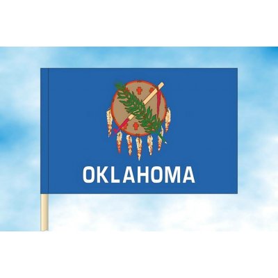 LIBEA, s.r.o. Oklahoma vlajka Rozměr: 60×90 cm, Uchycení: Návlek na žerď – Hledejceny.cz