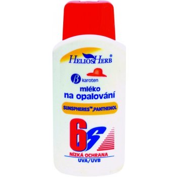 Helios Herb mléko na opalování SPF6 250 ml