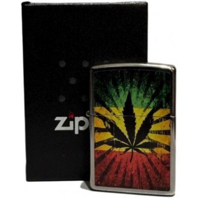 Zippo street cr. color "Rastafari Leaf" – Hledejceny.cz