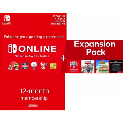 Nintendo Switch Online Individual + Expansion Pack členství 365 dní – Hledejceny.cz