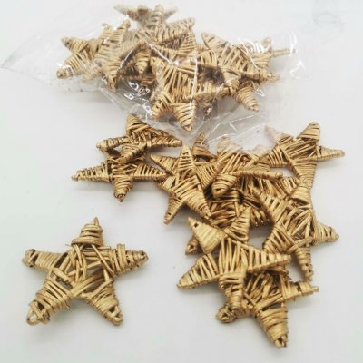 Lata star 5 cm 30ks zlatá PT0314 – Hledejceny.cz