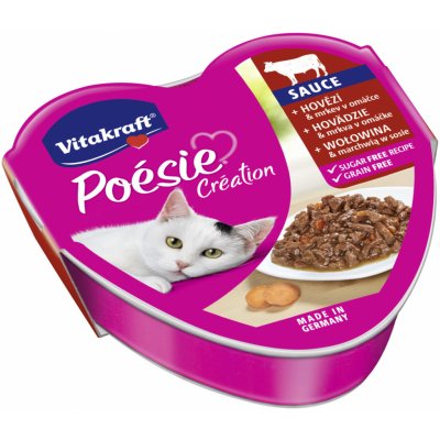 Vitakraft Poésie Sauce s hovězím a mrkví 85 g – Zboží Mobilmania