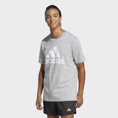 adidas T-Shirt Essentials Single Jersey Big Logo T-Shirt IC9350 Šedá