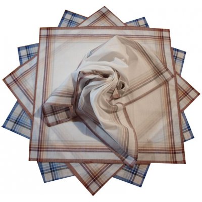 Etex Bavlněné kapesníky světlé 6ks – Zboží Dáma