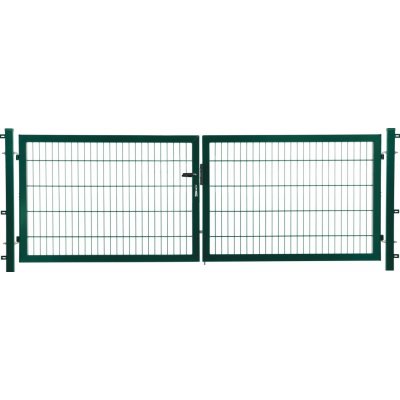 Dvoukřídlá brána Comfort se zámkem na klíč zelená 140 x 300 cm – Zbozi.Blesk.cz