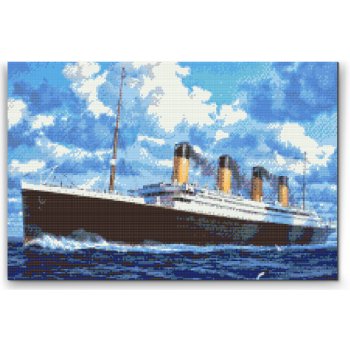 Vymalujsisam.cz Diamantové malování Titanic 40 x 60 cm pouze srolované plátno diamanty kulaté