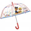 Deštník Perletti Paw Patrol 3 deštník dětský průhledný modrý