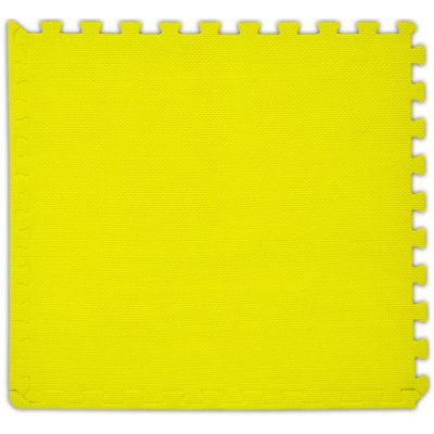 BABY Pěnový koberec tl. 2 cm - žlutý 1 díl s okraji 115468 – Zbozi.Blesk.cz