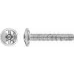 Šroub pro nábytkové úchytky s talířovou hlavou PZ2 bíle pozink. M4 x 30 mm, 8 ks – Hledejceny.cz