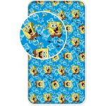 Jerry Fabrics bavlna napínací prostěradlo Sponge Bob blue 90x200x25 – Zboží Dáma