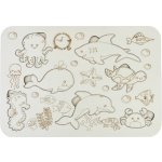 Davona Dřevěné vkládací puzzle - Zvířátka v moři – Sleviste.cz