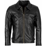 Brixton Jasper Short kožená bunda černá – Zboží Mobilmania