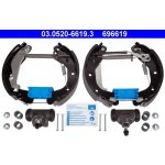 03.0520-6619.3 ATE Sada brzdových čelistí | Zboží Auto