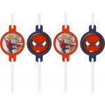 Procos EKO papírová brčka Spiderman Crime Fighter 4 ks – Zboží Dáma