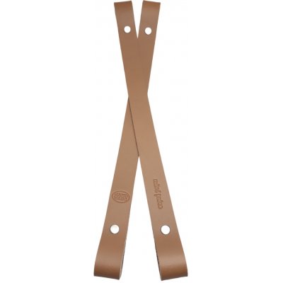 Kreatinka/Popruh kožený BÉŽOVÝ Délka: 20cm, Logo: BEZ LOGA, Kovový komponent: Staromosaz – Sleviste.cz
