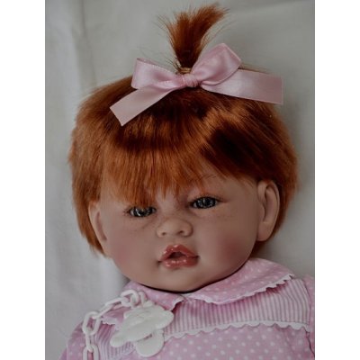 Guca Realistické miminko holčička Věra se zrzavými vlasy