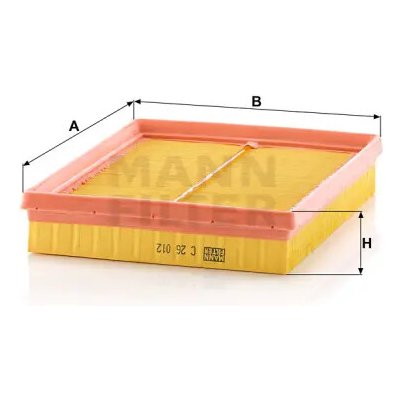 MANN FILTER Vzduchový filtr C 26 012 – Hledejceny.cz