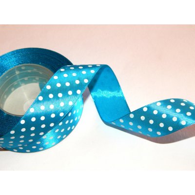 Stuha saténová s puntíkem, WSK6097, šíře 12 mm / balení 22 m – Hledejceny.cz