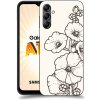 Pouzdro a kryt na mobilní telefon Samsung Pouzdro ACOVER Samsung Galaxy A14 LTE s motivem Flower