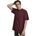 Urban Classics prodloužené bavlněné rovné pánské triko červená vínová – Zboží Mobilmania