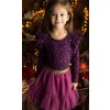 Dětské tričko Lily Grey dívčí blůzka purple stars
