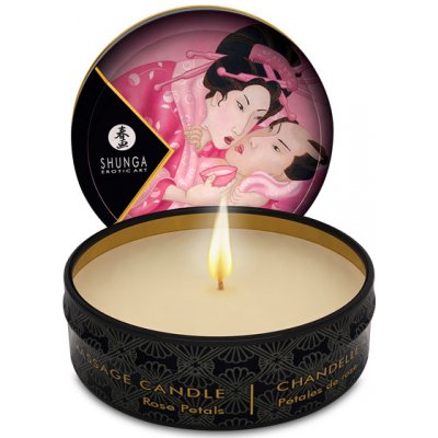 Shunga Massage Candle Rose Petals 30 ml