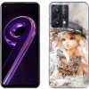 Pouzdro a kryt na mobilní telefon Realme Pouzdro mmCase Gelové Realme 9 Pro 5G - holčička s kloboukem