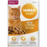 Iams Cat Senior Kuře v omáčce 85 g – Hledejceny.cz