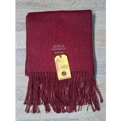 Alpaka Camargo jemná šála z vlny alpaky vínová – Zboží Dáma
