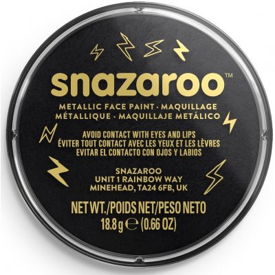 Snazaroo metalická barva na obličej 18 ml Černá – Zboží Dáma