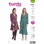 Střih Burda zelený 5885 - šaty s rozšířenou sukní – Zboží Mobilmania