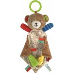 Clementoni Chrastítko plyšová mazlící dečka s úchytem Medvídek – Zbozi.Blesk.cz