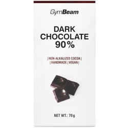 GymBeam Hořká čokoláda 90% 6 x 70 g
