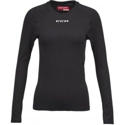 CCM Dámské triko CCM Women's Long Sleeve Training Tee SR Senior černá