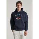 GANT graphic SWEAT HOODIE EVENING BLUE – Sleviste.cz
