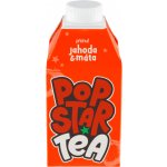 Popstar Tea ledový čaj s příchutí jahody a máty 0,5 l – Sleviste.cz