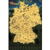 Nástěnné mapy Stírací mapa Německa Deluxe - zlatá