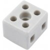 Svorkovnice Eleman 1002551 Svorkovnice keramická AK 2/6 A - BI, 2pól., 2x6mm2, 32A, T300, porcelánová (bílá) /3700401