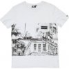 Pánské Tričko Rip Curl BEACH STREET TEE Optical White