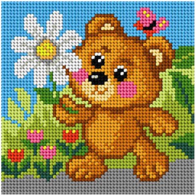 Předloha vyšívací Medvídek 1 15x15cm – Zboží Mobilmania