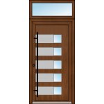 OknaDvereNaMiru.cz Vchodové dveře INOX 1413 + Nadsvětlík 90 x 220 cm – Hledejceny.cz